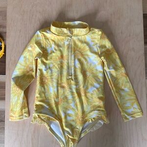 2T Yellow One piece Swimsuit